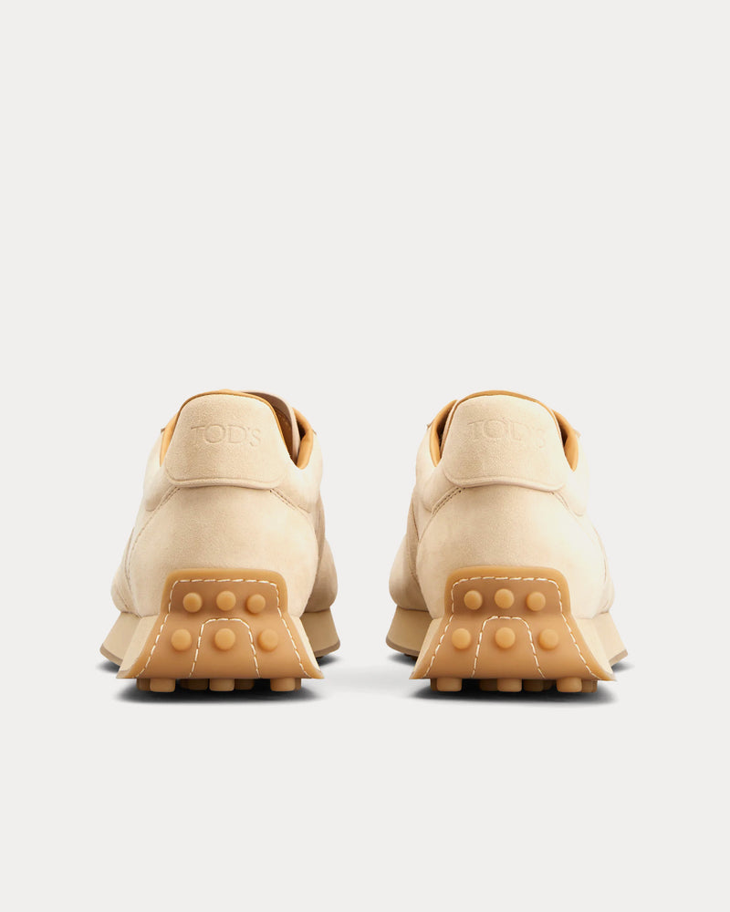 Tod's T Vintage Pashmy Suede Beige Low Top Sneakers - 3
