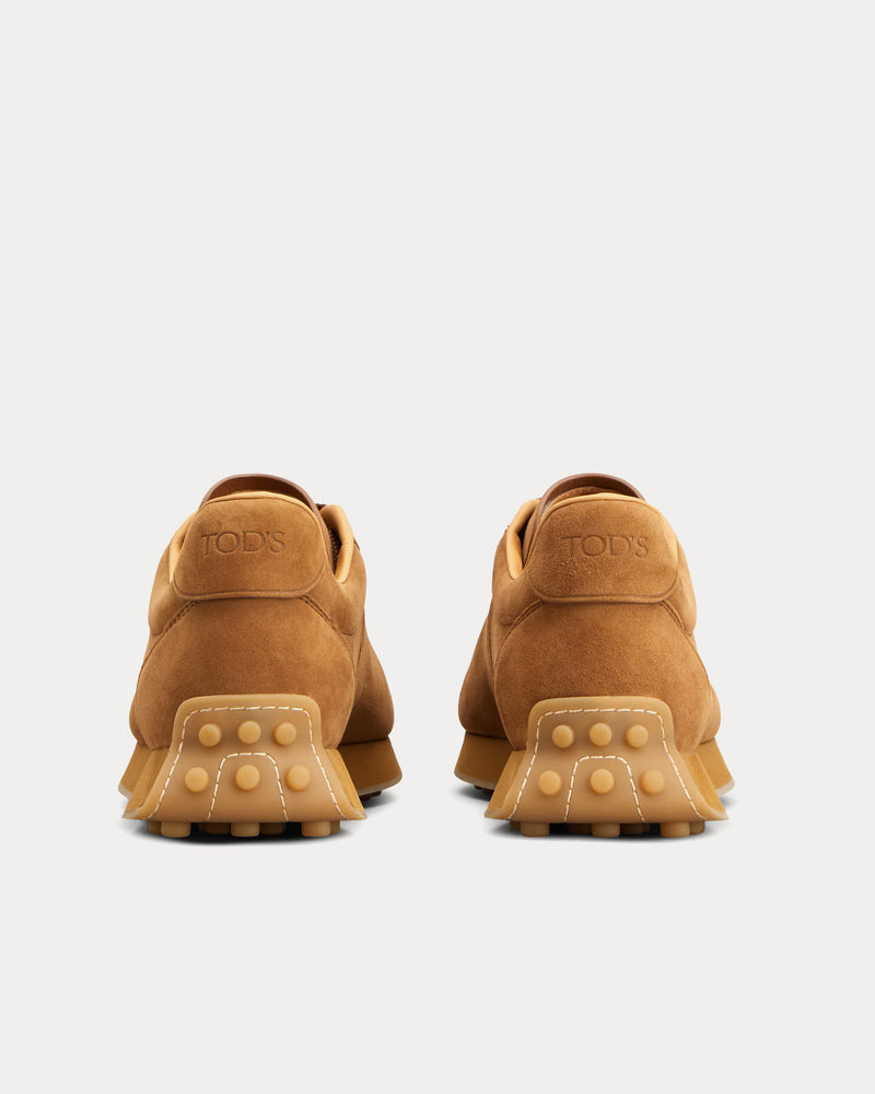 Tod's T Vintage Pashmy Suede Brown Low Top Sneakers - 3