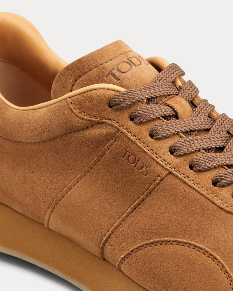 Tod's T Vintage Pashmy Suede Brown Low Top Sneakers - 4