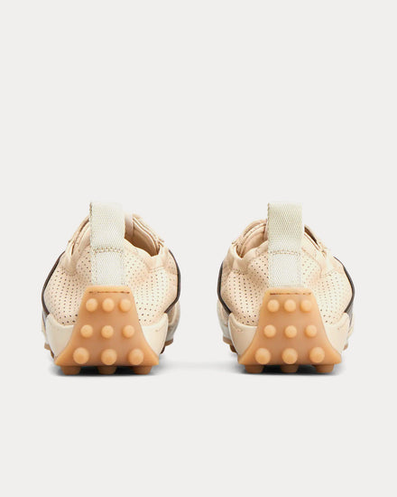 Tod's Ballerina Leather Brown / Beige Low Top Sneakers - 3