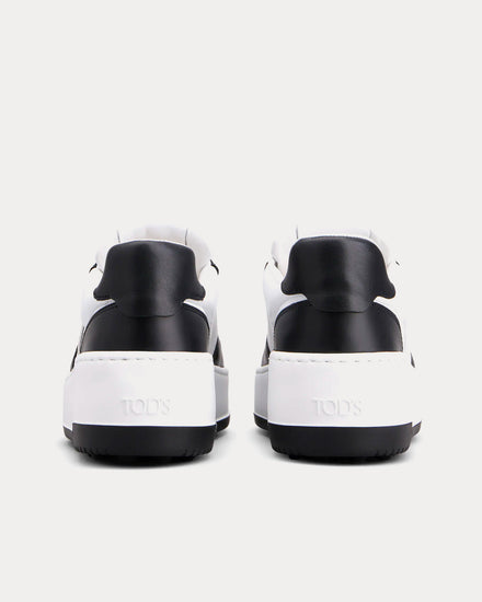 Tod's Platform Leather White / Black Low Top Sneakers - 3