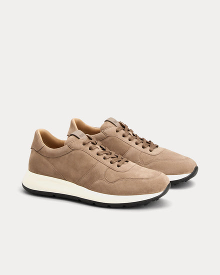 Tod's Red Dot Pashmy Suede Beige Low Top Sneakers - 2