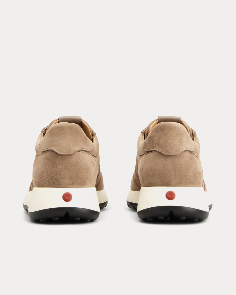 Tod's Red Dot Pashmy Suede Beige Low Top Sneakers - 3