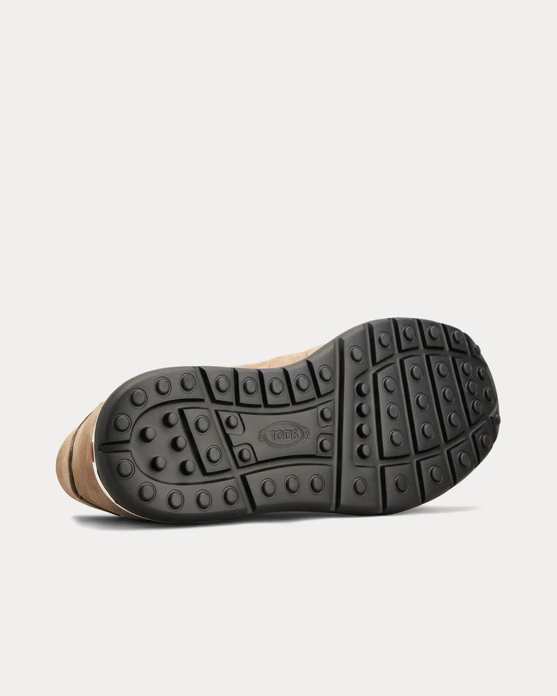 Tod's Red Dot Pashmy Suede Beige Low Top Sneakers - 4