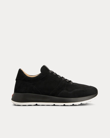 Tod's Red Dot Pashmy Suede Black Low Top Sneakers