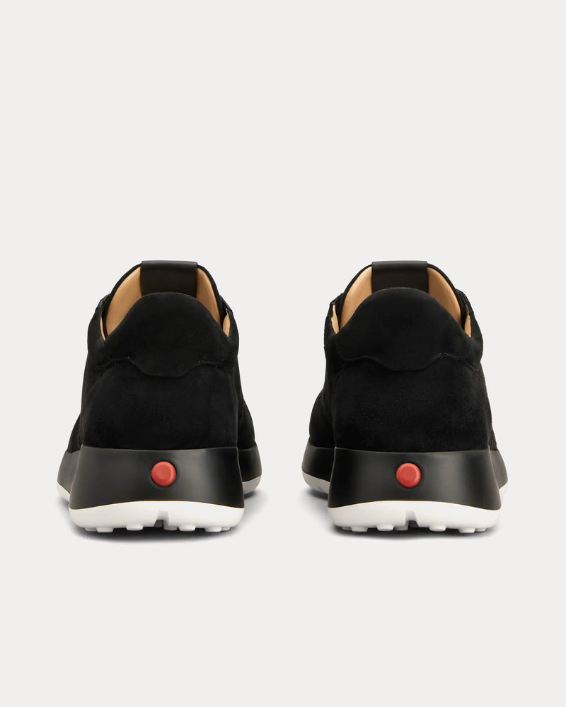 Tod's Red Dot Pashmy Suede Black Low Top Sneakers - 3