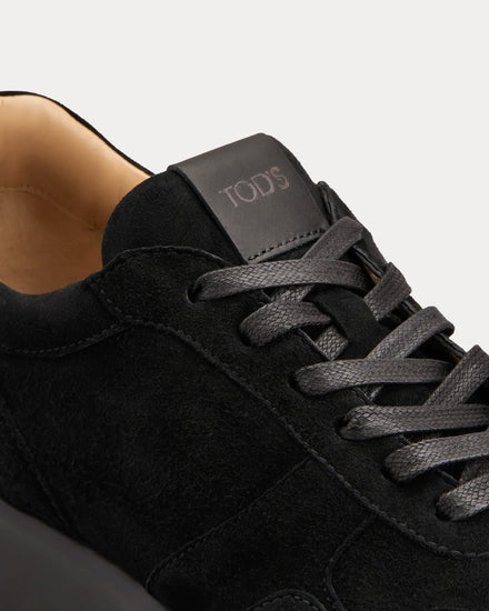 Tod's Red Dot Pashmy Suede Black Low Top Sneakers - 5