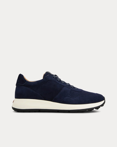 Tod's Red Dot Pashmy Suede Blue Low Top Sneakers