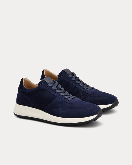 Tod's Red Dot Pashmy Suede Blue Low Top Sneakers - 2