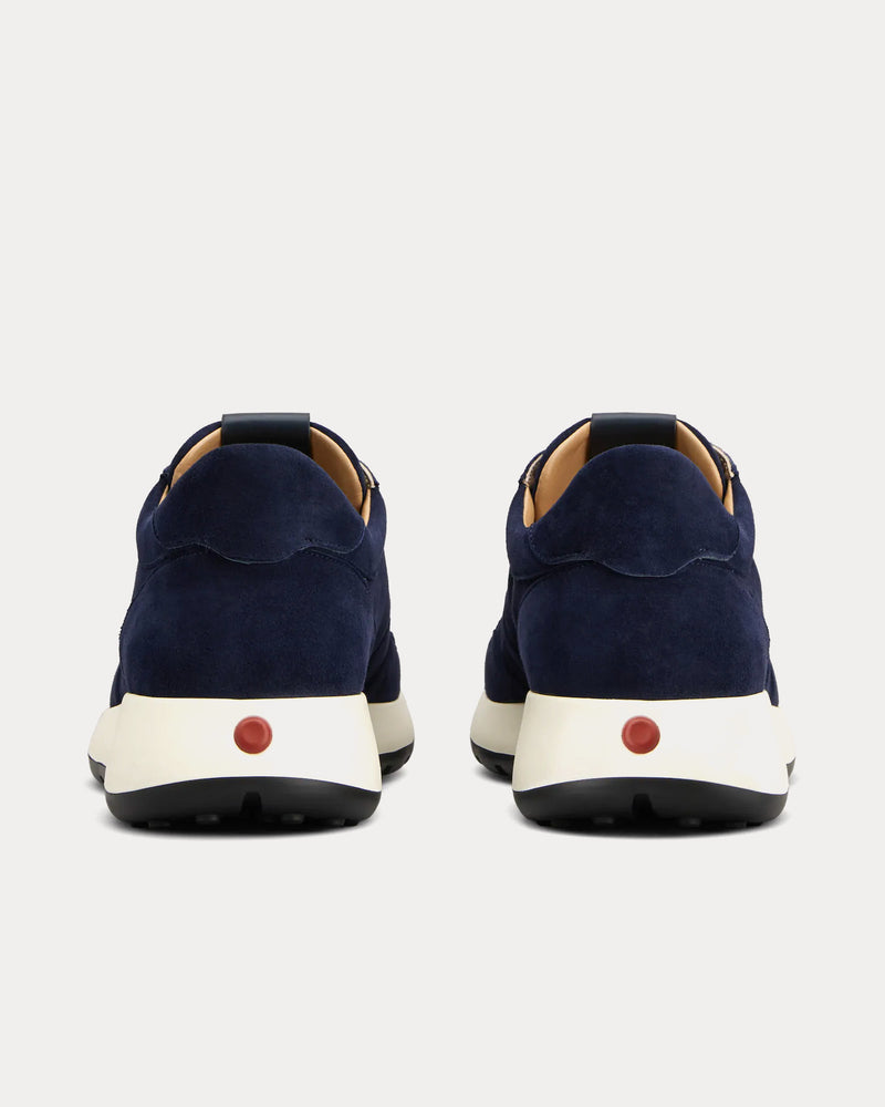 Tod's Red Dot Pashmy Suede Blue Low Top Sneakers - 3