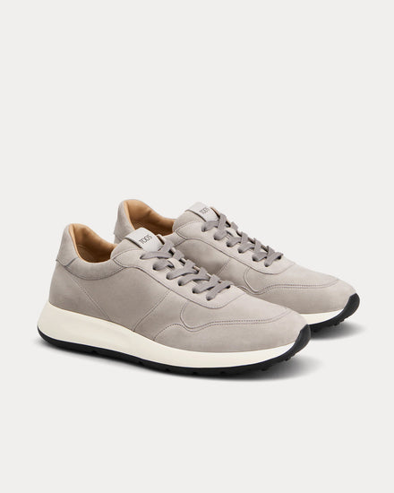 Tod's Red Dot Pashmy Suede Grey Low Top Sneakers - 2