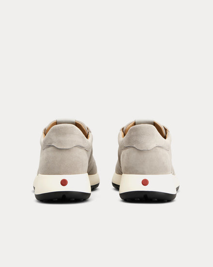 Tod's Red Dot Pashmy Suede Grey Low Top Sneakers - 3