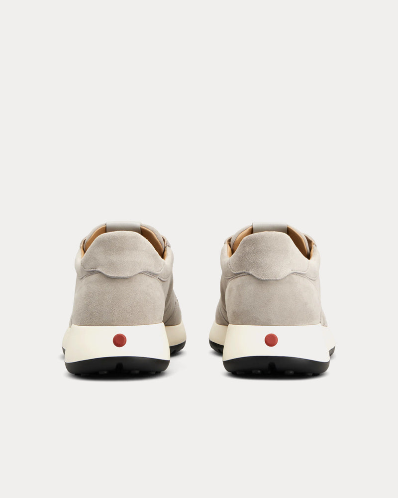 Tod's Red Dot Pashmy Suede Grey Low Top Sneakers - 3