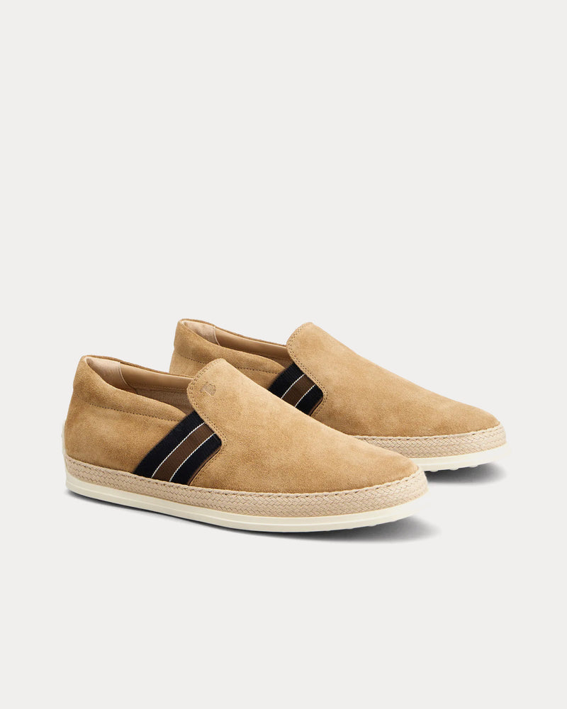 Tod's Suede Beige / Brown / Black Loafers - 2