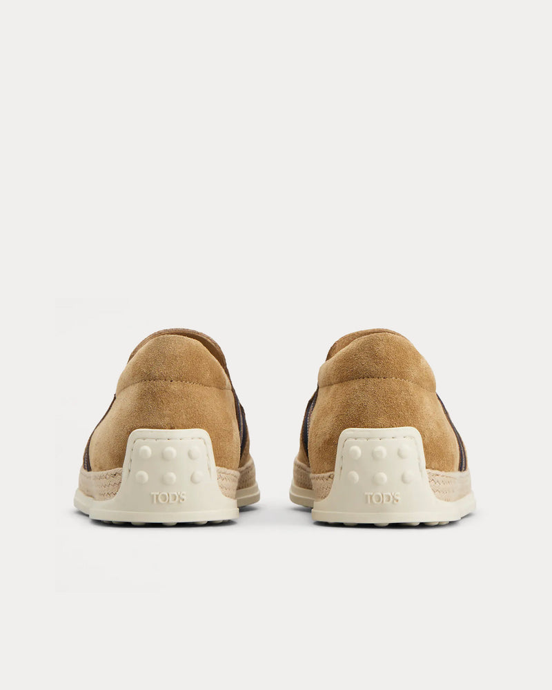Tod's Suede Beige / Brown / Black Loafers - 3