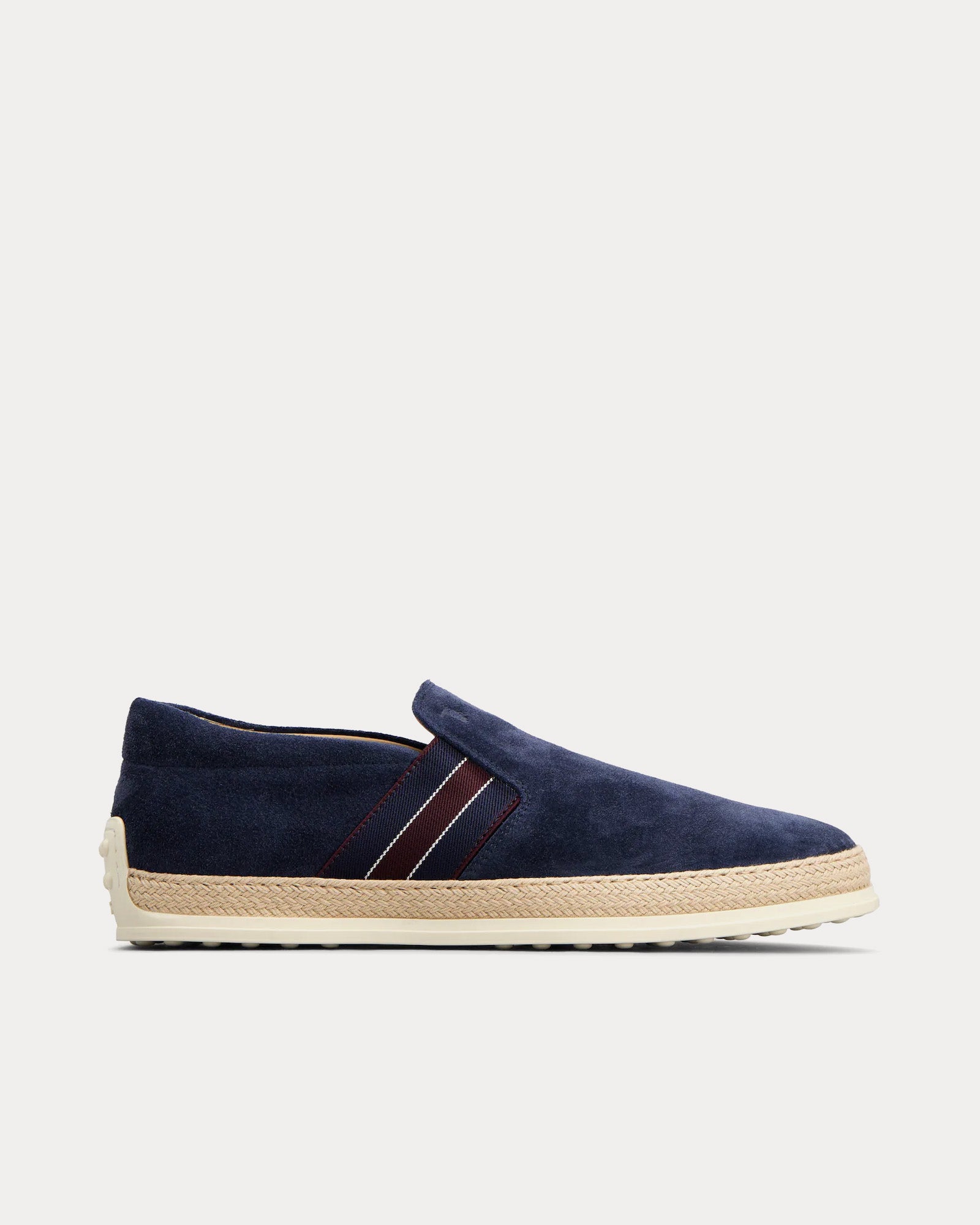 Tod's - Suede Blue / Burgundy Loafers