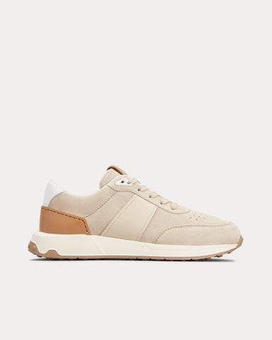 Tod's Runner Suede Light Beige / Brown Low Top Sneakers