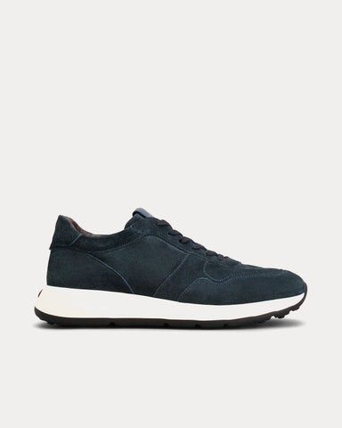 Tod's Suede Blue Low Top Sneakers