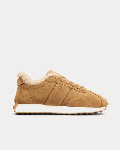Tod's T Vintage Suede Brown Low Top Sneakers