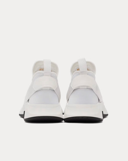 Tom Ford Jago Nylon Mesh White Low Top Sneakers - 3