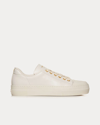 Tom Ford Grace Smooth Leather Chalk Low Top Sneakers