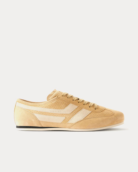 Tom Ford Brook Suede Beige Low Top Sneakers - 1