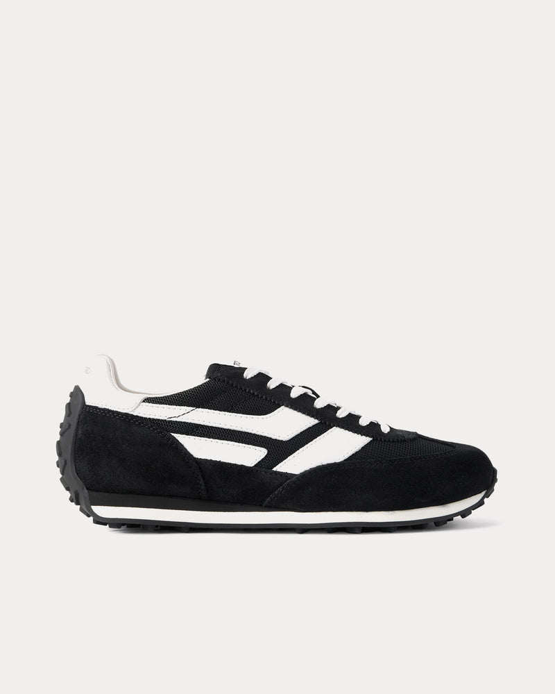 Tom Ford Mick Suede Black / White Low Top Sneakers - 1