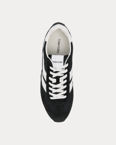 Tom Ford Mick Suede Black / White Low Top Sneakers - 2
