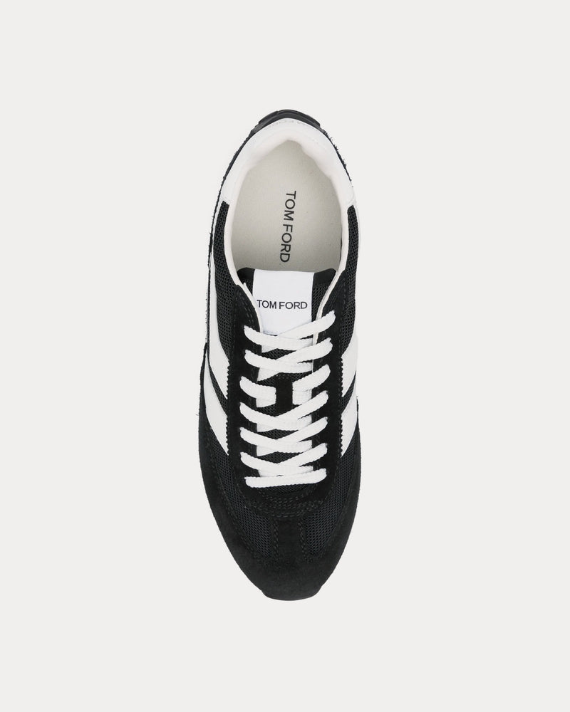 Tom Ford Mick Suede Black / White Low Top Sneakers - 2