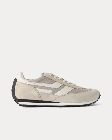 Tom Ford Mick Suede Cream / Black Low Top Sneakers