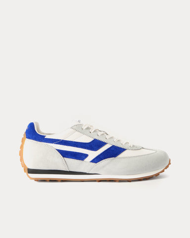 Tom Ford Mick Suede White / Electric Blue Low Top Sneakers