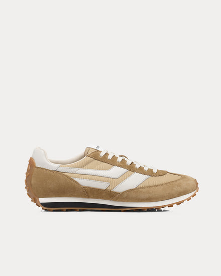 Tom Ford Mick Suede Dark Sugar / Amber Low Top Sneakers - 1