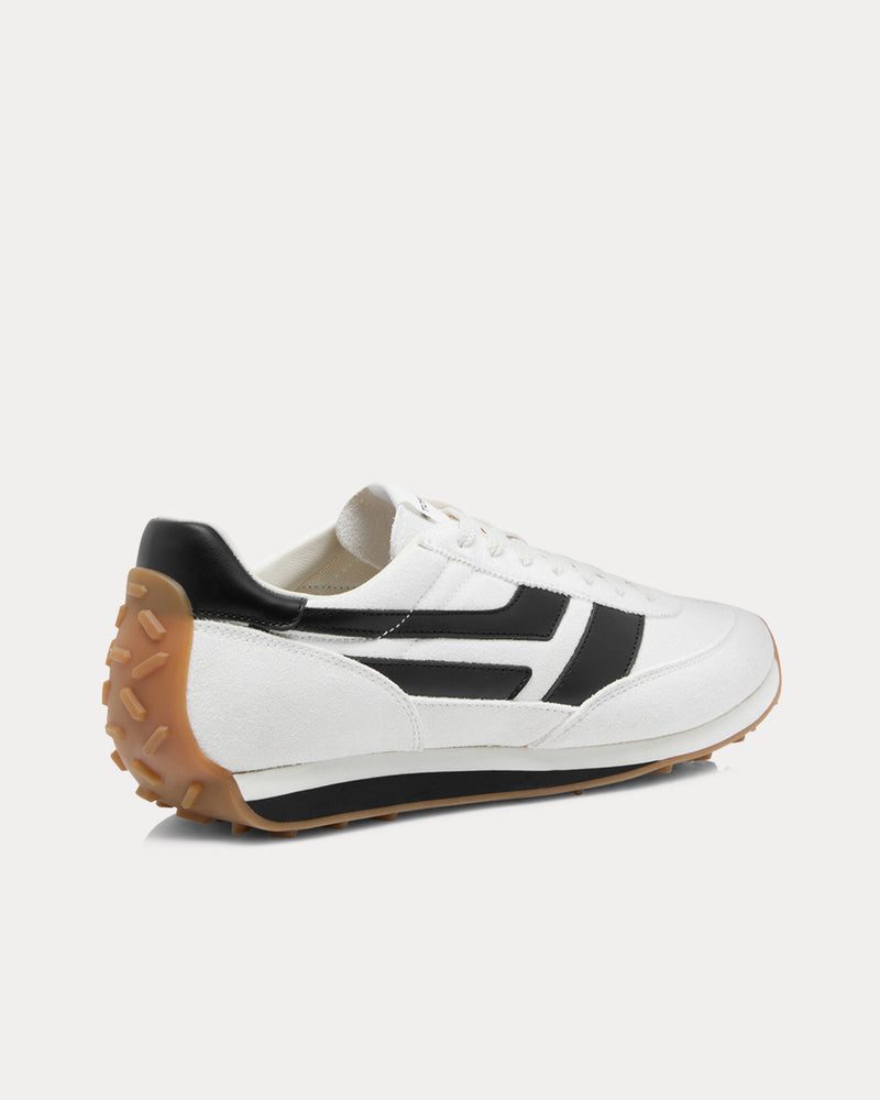 Tom Ford Mick Suede Optical White / Black / Amber Low Top Sneakers - 3