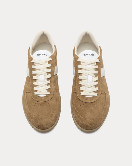 Tom Ford Terence Leather & Suede Tan / Amber Low Top Sneakers - 2