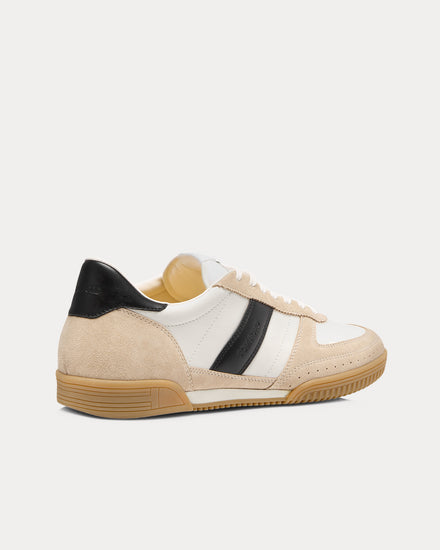 Tom Ford Terence Leather & Suede Dune / Black / Amber Low Top Sneakers - 3