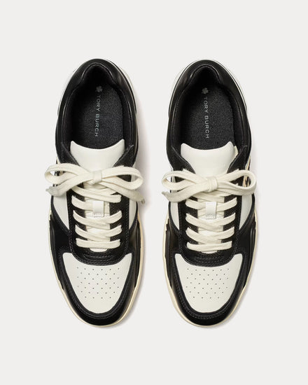 Tory Burch Clover Court Purity / Perfect Black Low Top Sneakers - 2