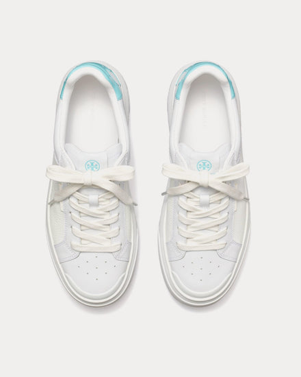 Tory Burch Ladybug Titanium White / Light Celeste Low Top Sneakers - 2