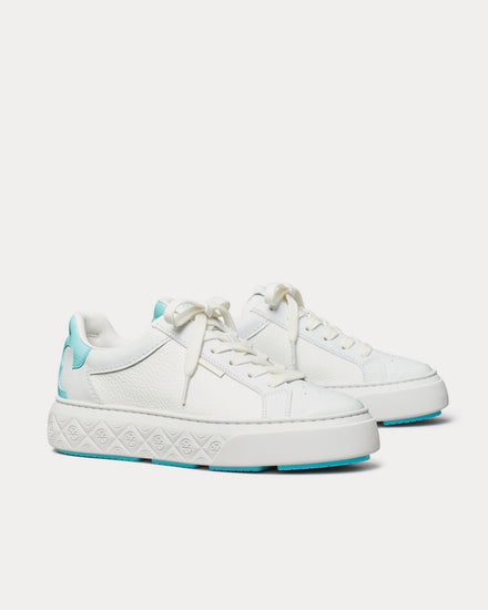 Tory Burch Ladybug Titanium White / Light Celeste Low Top Sneakers - 3