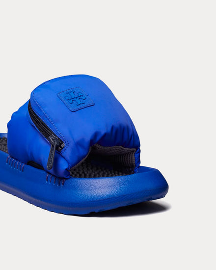 Tory Burch Pocket Sport Slide Blue Macaw / Perfect Navy / Perfect Navy Slip Ons - 3