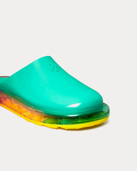 Tory Burch Bubble Clog Celadon Green / Multi Sliders - 3