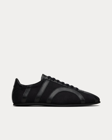 Toteme Canvas Black Low Top Sneakers