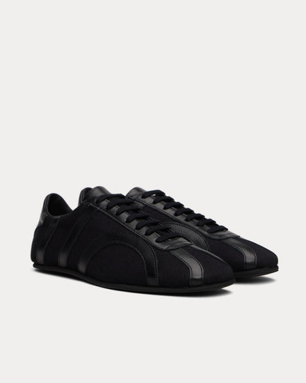 Toteme Canvas Black Low Top Sneakers - 2