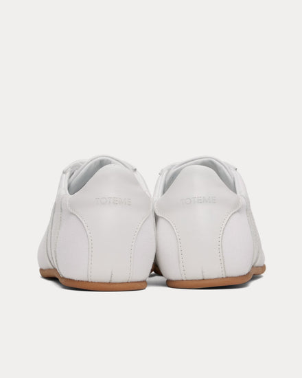 Toteme Canvas White Low Top Sneakers - 3