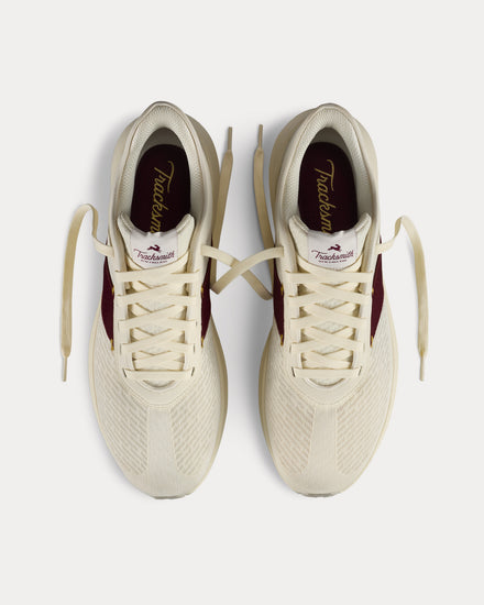 Tracksmith Eliot Runner Ivory / Wine Running Shoes - 2