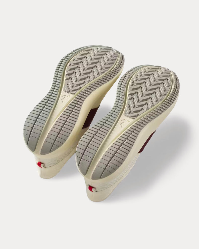 Tracksmith Eliot Runner Ivory / Wine Running Shoes - 4
