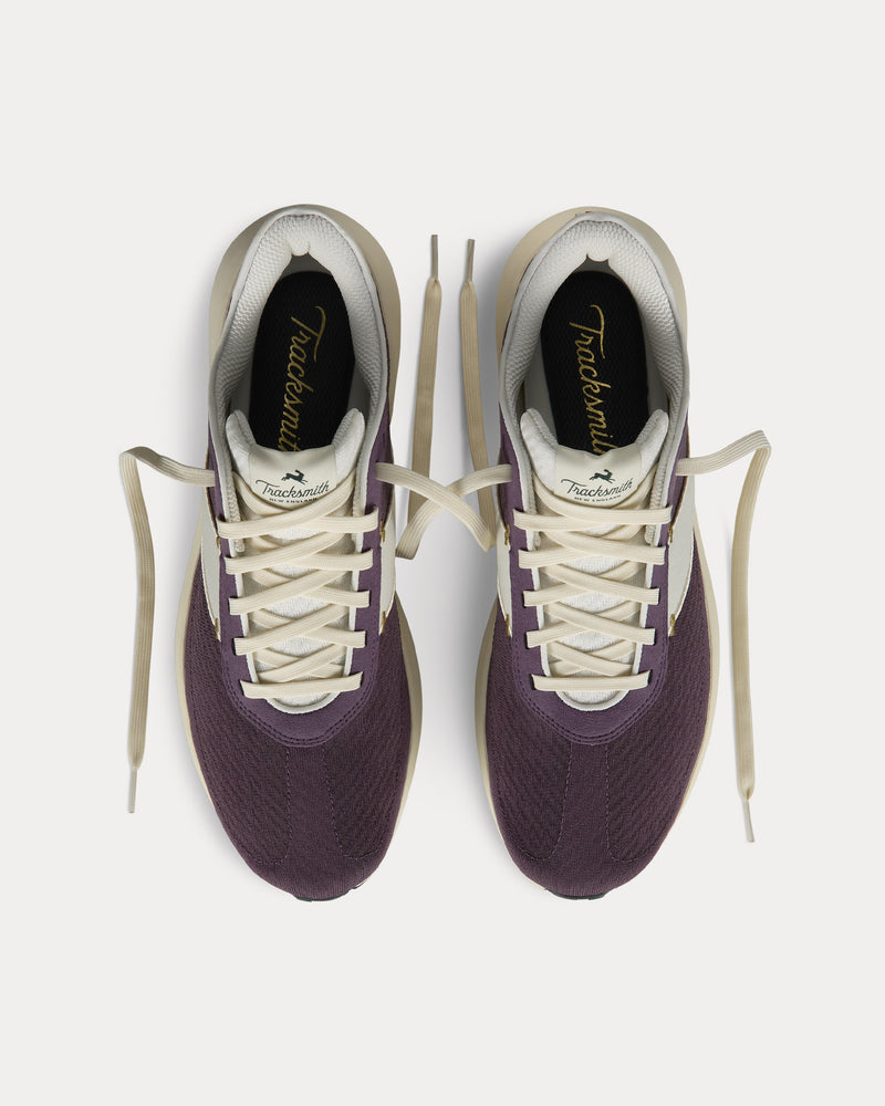 Tracksmith Eliot Runner Purple / Ivory Running Shoes - 2