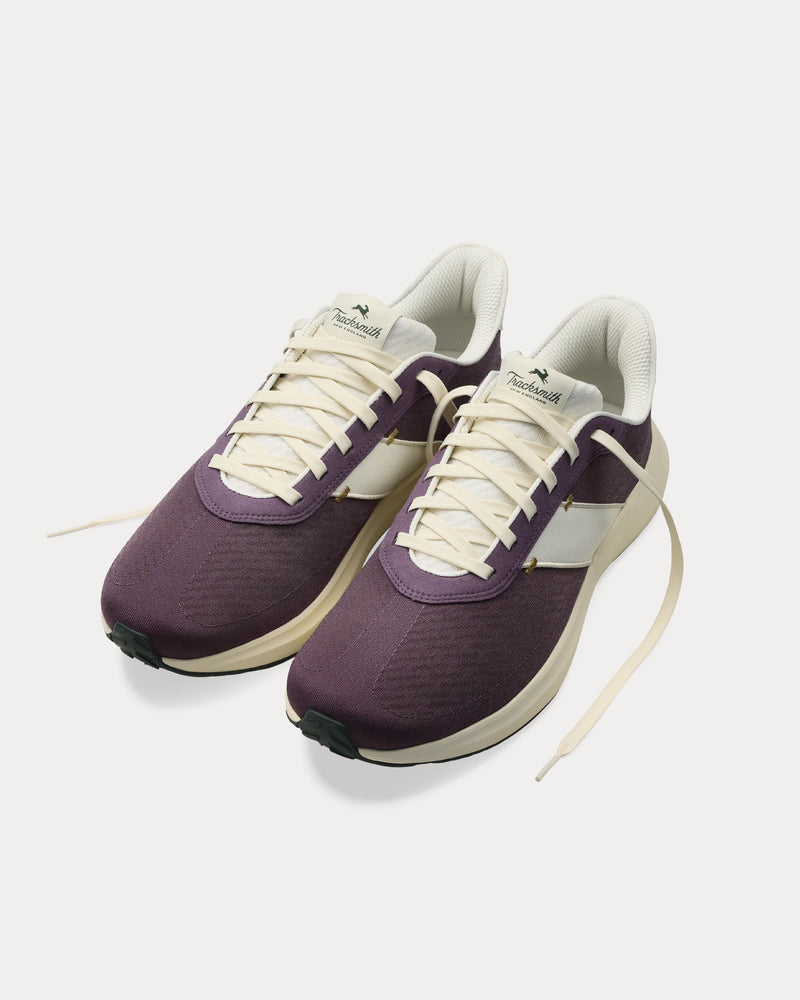 Tracksmith Eliot Runner Purple / Ivory Running Shoes - 3