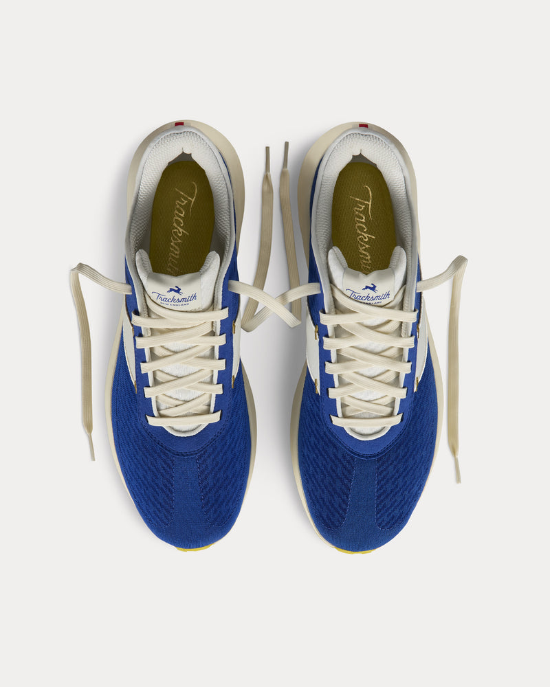 Tracksmith Eliot Runner Royal / Ivory Running Shoes - 2