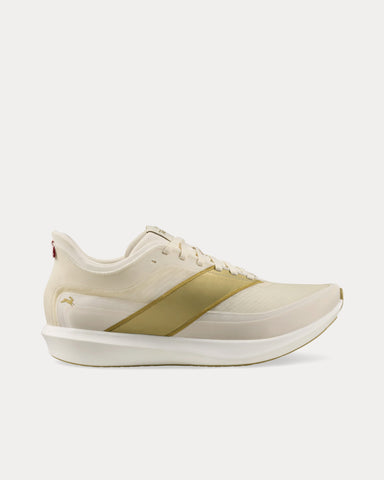 Tracksmith Eliot Racer Ivory / Gold Running Shoes