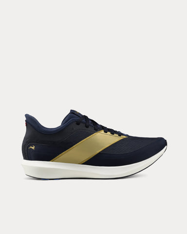 Tracksmith Eliot Racer Navy / Gold Running Shoes